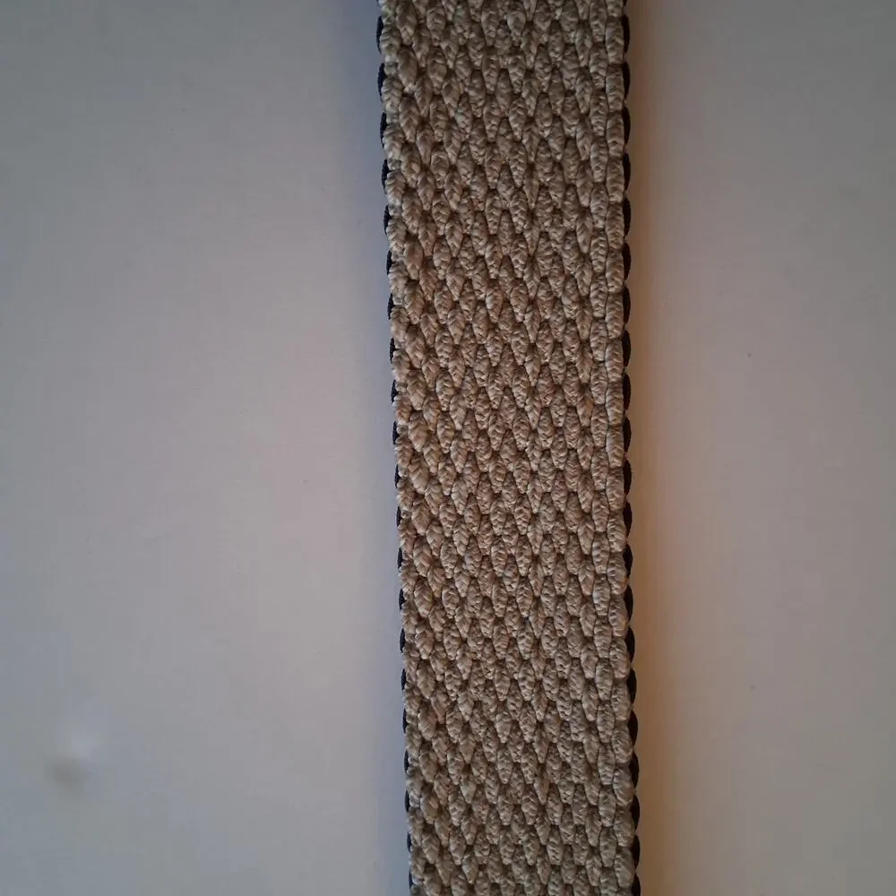 Tommy Bahama Men's Reversible Braided Stretch Navy and Tan Belt Woven Strap-S/M